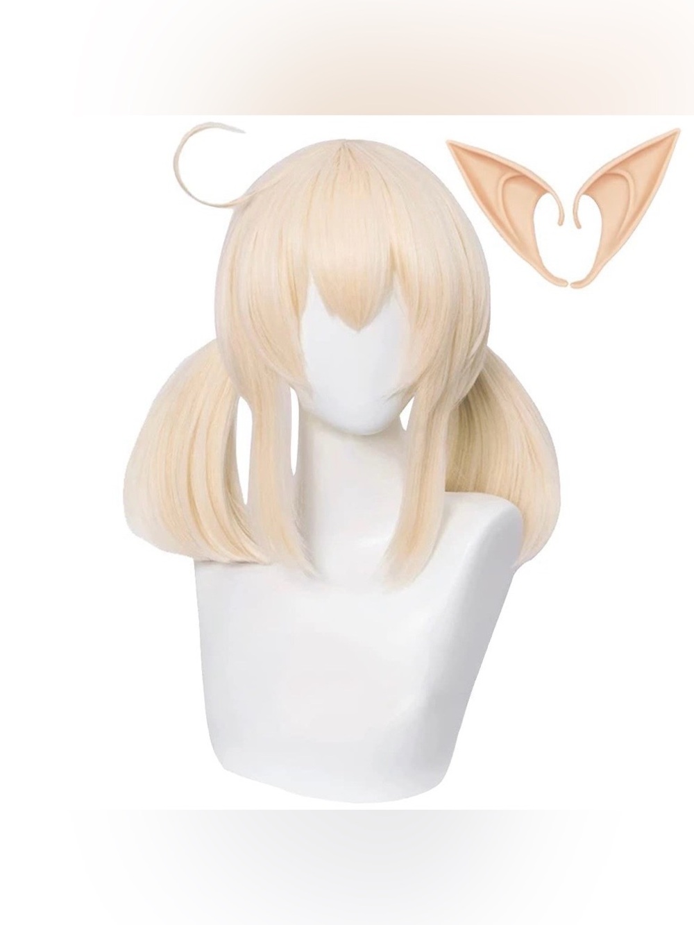 Genshin Impact Klee Cosplay Wig Short party hair Synthetic & Ears